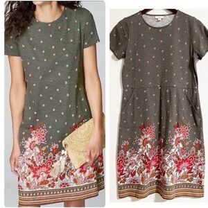 J. Jill Soft Gray Mini Dress